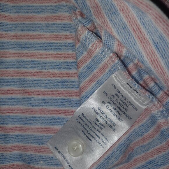 FAHERTY STRIPED LONG SLEEVE MOVEMENT POLO - Picture 3 of 7